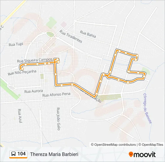 104 Bus Line Map