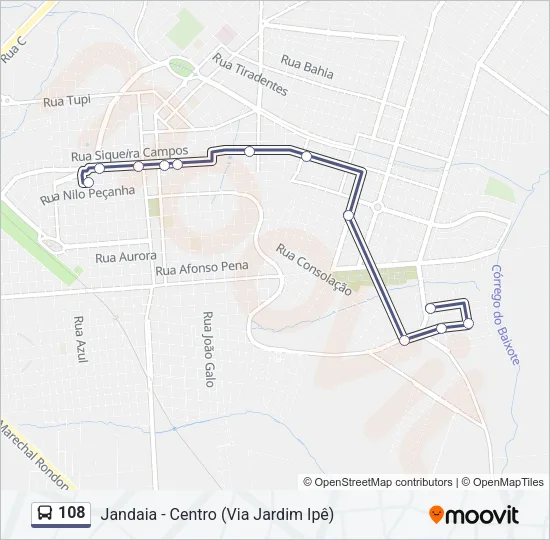 108 Bus Line Map