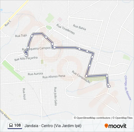 108 Bus Line Map