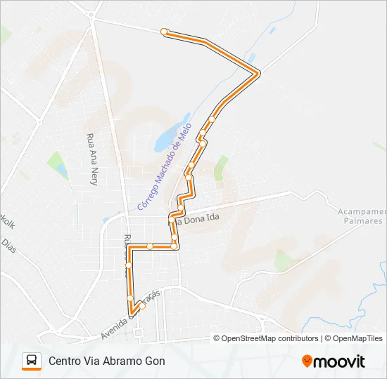 111 APARECIDA Bus Line Map