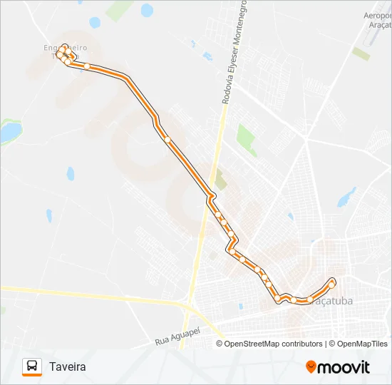115 TAVEIRA / MARCÍLIO DIAS Bus Line Map
