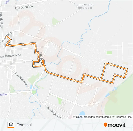 120 HILDA VIA ODORINDO PERENHA Bus Line Map