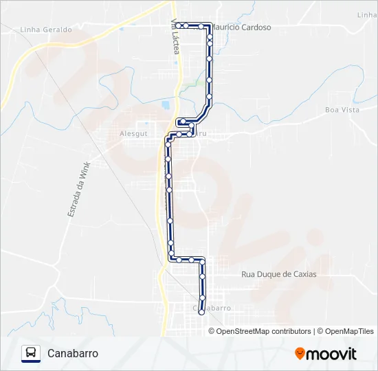 001 CIRCULAR Bus Line Map