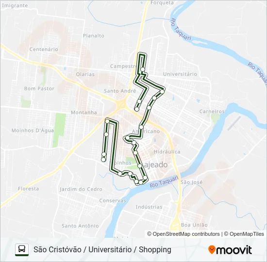 10 SELETIVO Bus Line Map