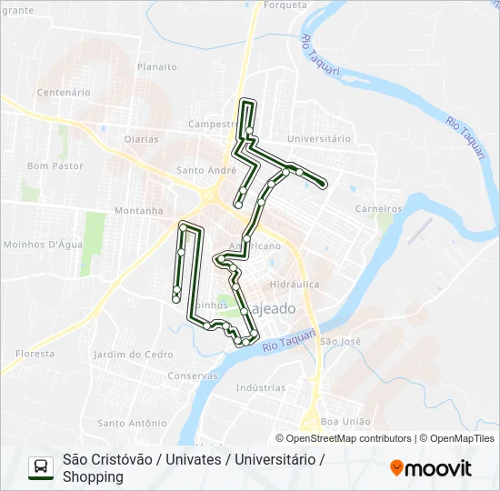10 SELETIVO Bus Line Map