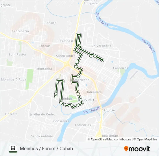 10 SELETIVO Bus Line Map