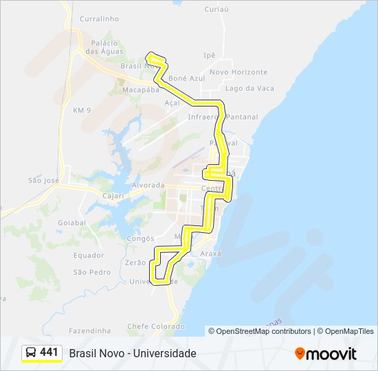 441 Bus Line Map