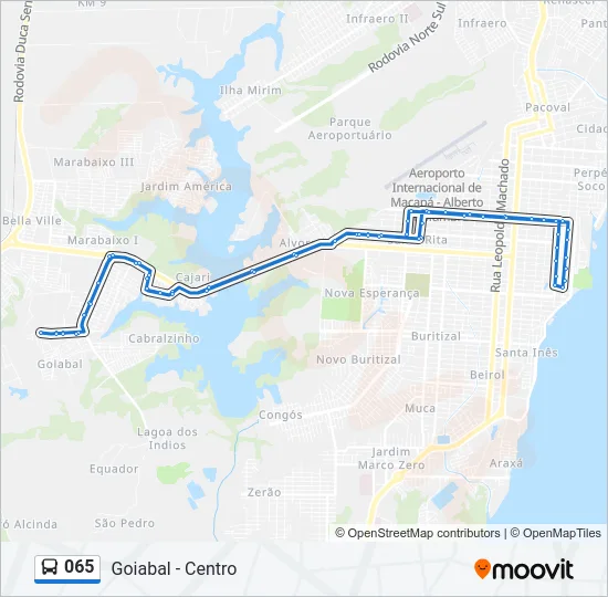 065 Bus Line Map