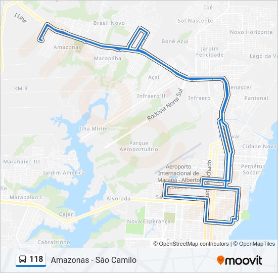 118 Bus Line Map