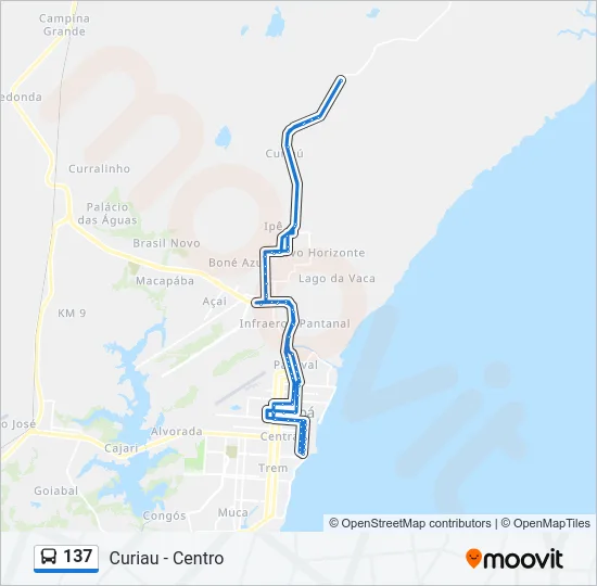 137 Bus Line Map