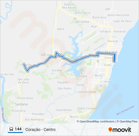 144 Bus Line Map