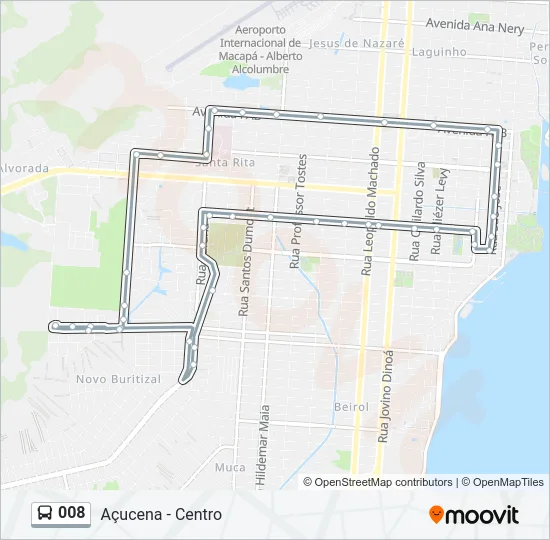 008 Bus Line Map