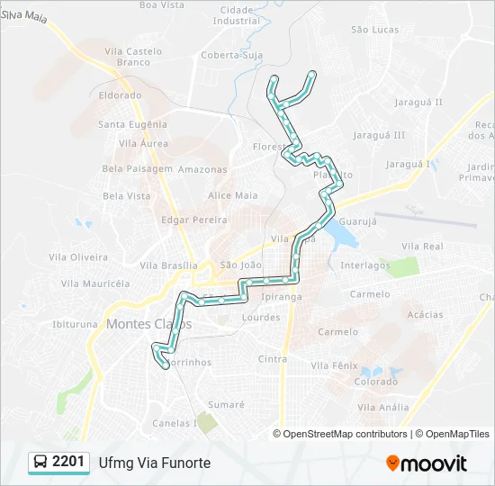 2201 Bus Line Map