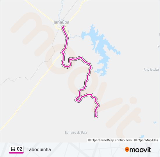 Mapa da linha 02 de 
