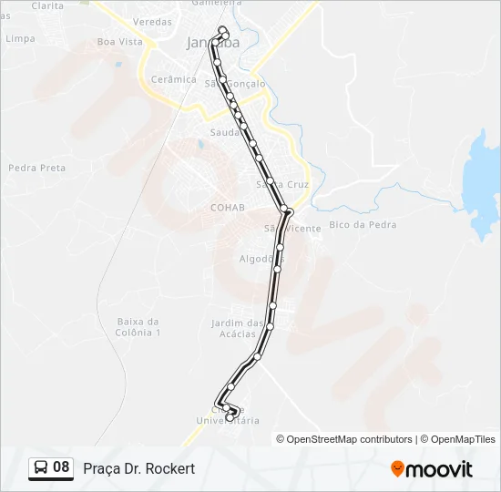 08 Bus Line Map