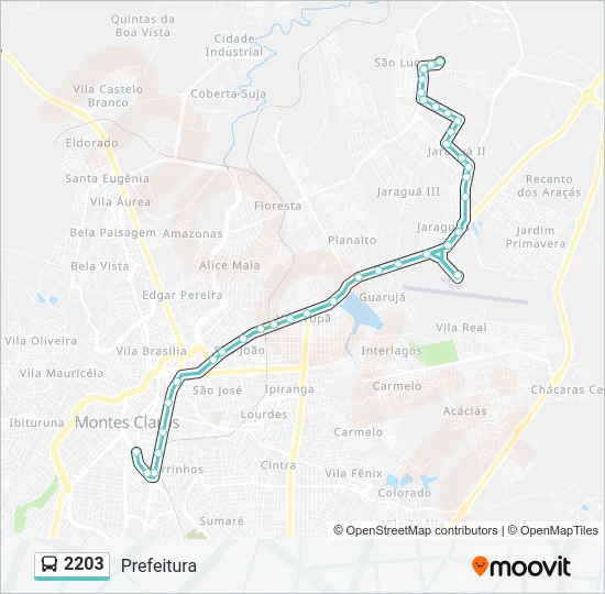 2203 Bus Line Map