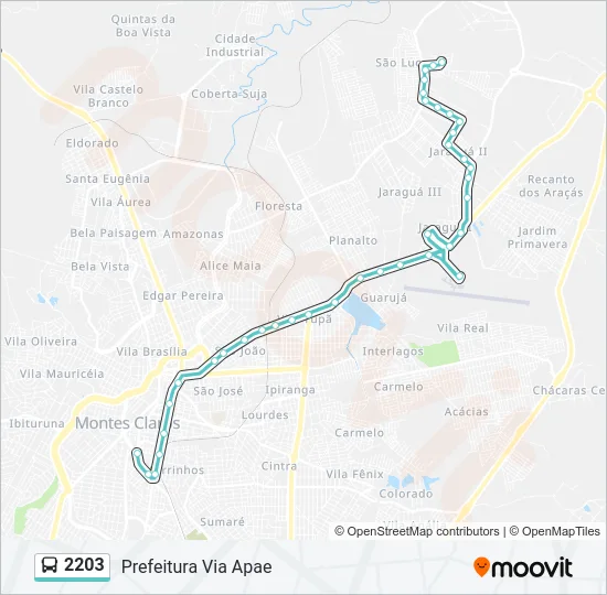 2203 Bus Line Map