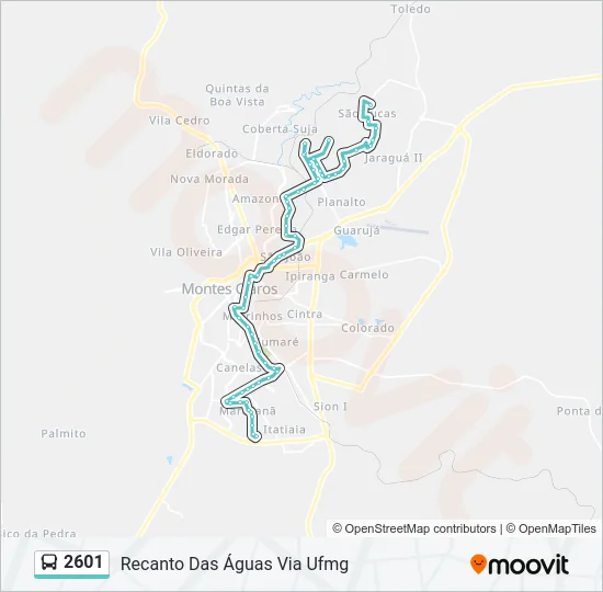 2601 Bus Line Map