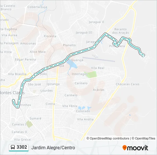 3302 Bus Line Map