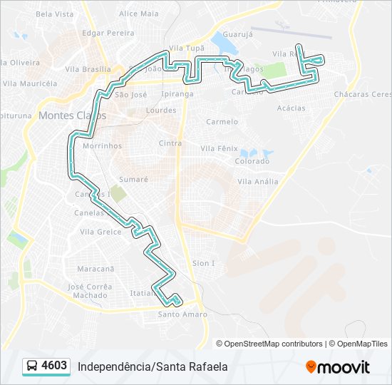 4603 bus Line Map