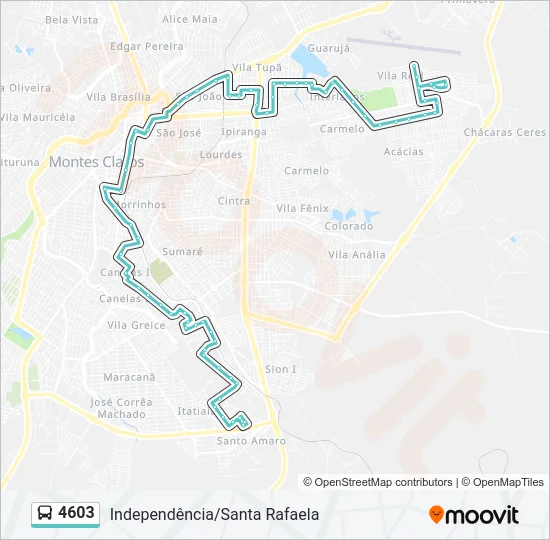 4603 Bus Line Map