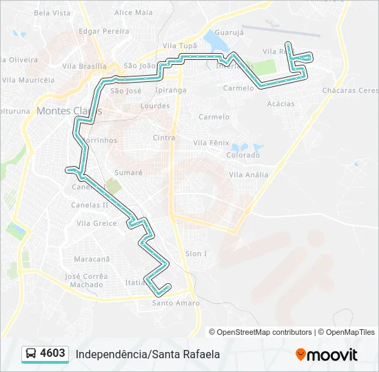 4603 Bus Line Map