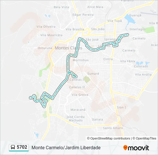 5702 Bus Line Map