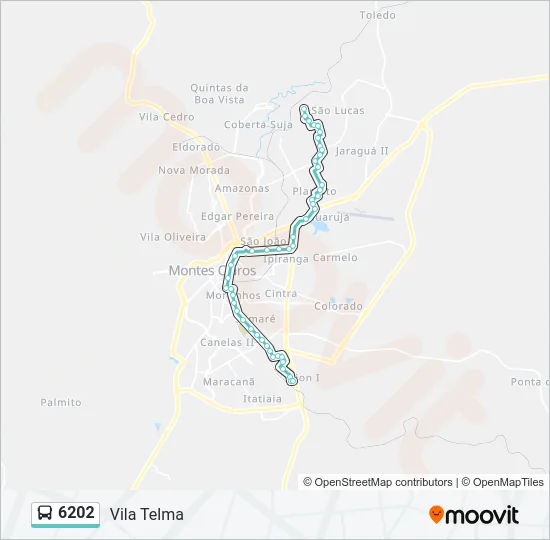 6202 Bus Line Map