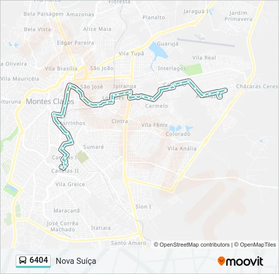 6404 Bus Line Map