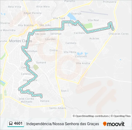 4601 Bus Line Map