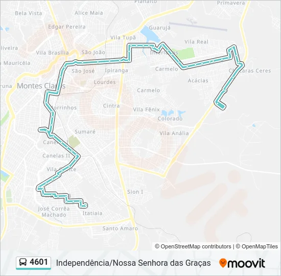 4601 Bus Line Map