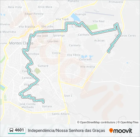 4601 Bus Line Map