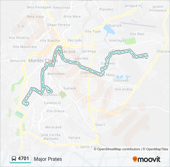 4701 Bus Line Map