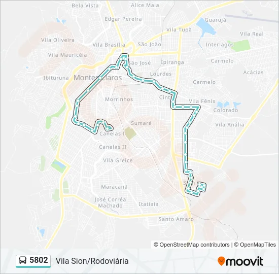 5802 Bus Line Map