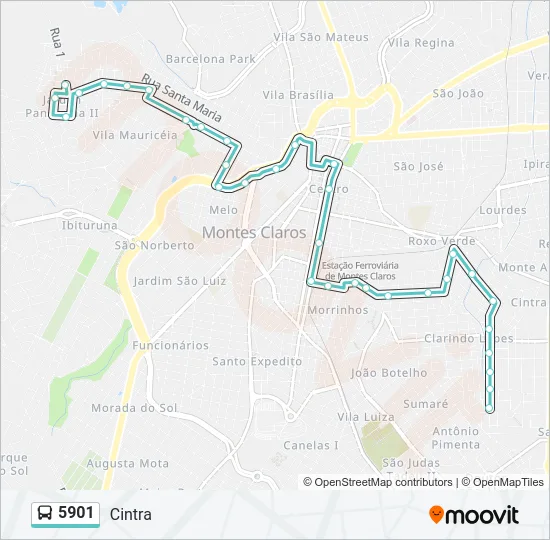 5901 Bus Line Map