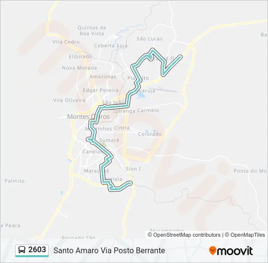 2603 Bus Line Map