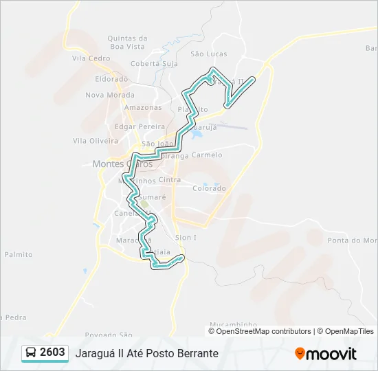 2603 Bus Line Map