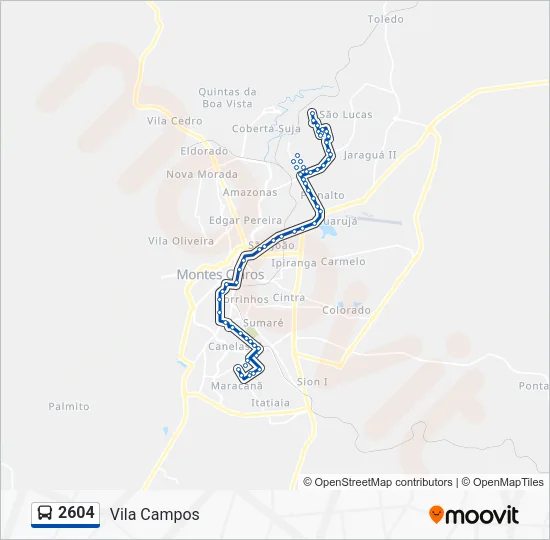 2604 Bus Line Map