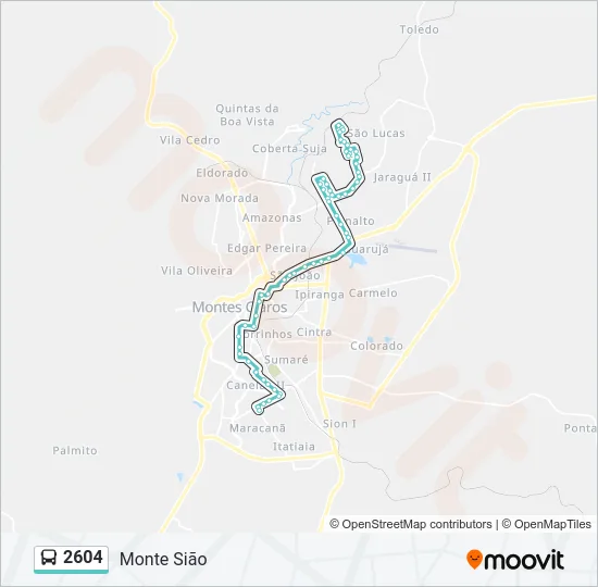 2604 Bus Line Map