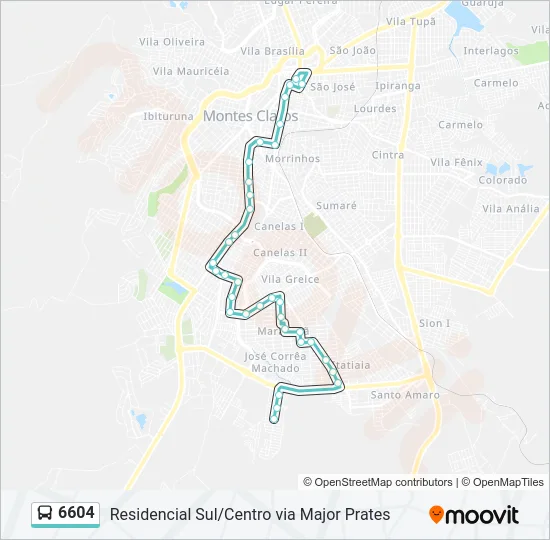 6604 Bus Line Map