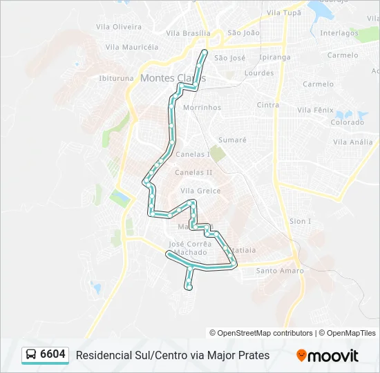 6604 Bus Line Map