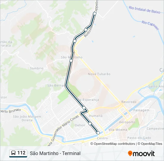 112 Bus Line Map