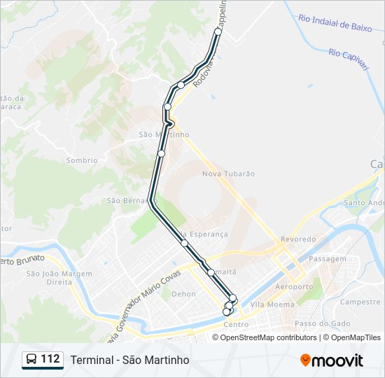 112 Bus Line Map