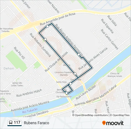 117 Bus Line Map