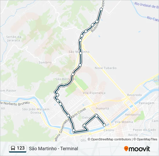 123 Bus Line Map