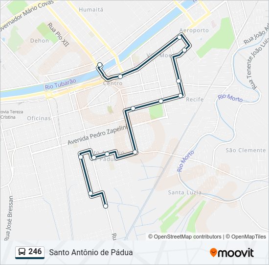 246 Bus Line Map