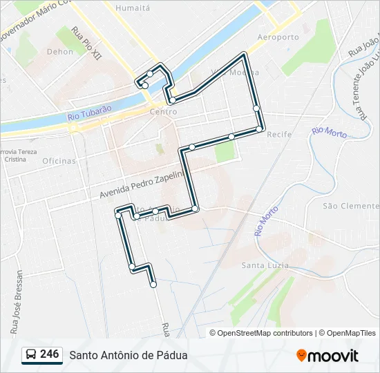 246 Bus Line Map