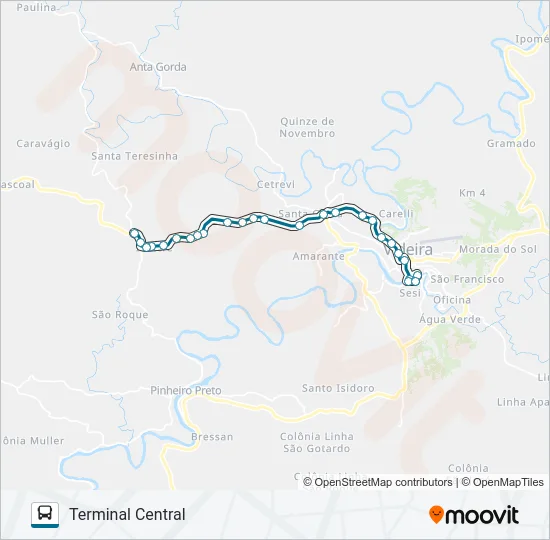 1 IOMERÊ Bus Line Map