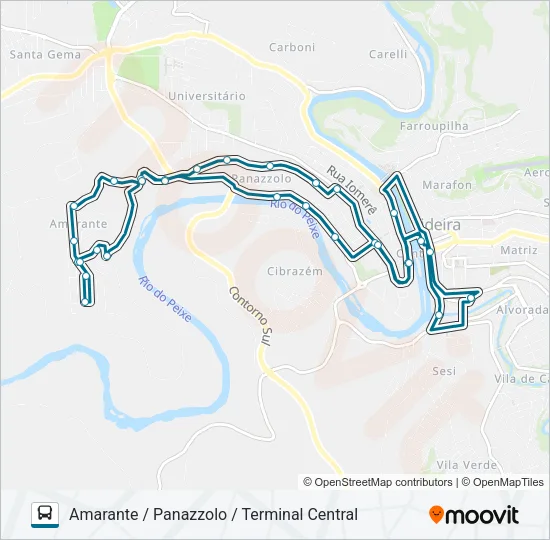 221 AMARANTE Bus Line Map