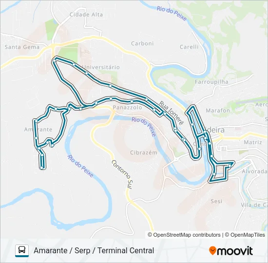 221 AMARANTE Bus Line Map